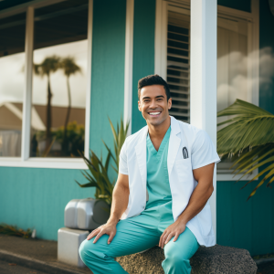 Dentist outside in Hawaii